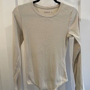 Abercrombie - Ribbed long sleeve body suit (S)